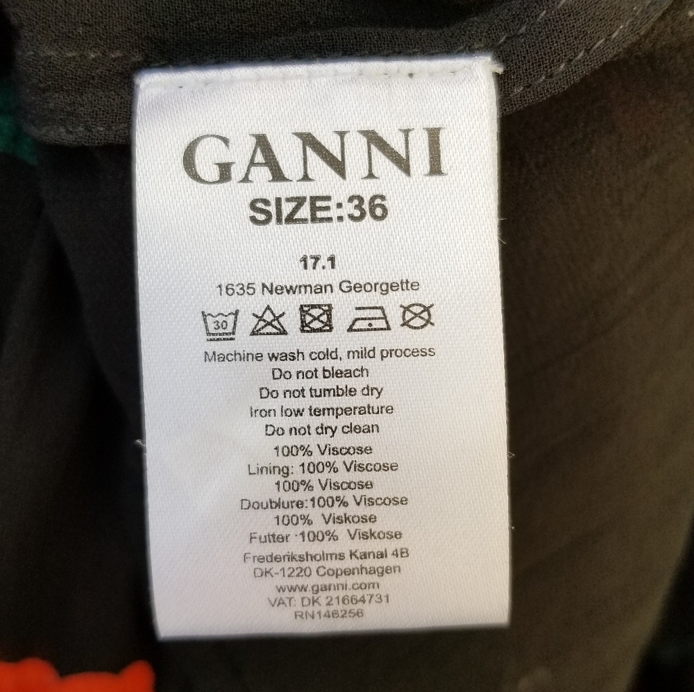 Ganni Georgette Maxi Newman Floral Euro 36 US 4 - Picture 7 of 7